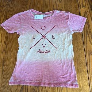 Tipsy “Love Houston” multi colored tee shirt. NWT